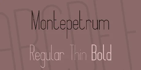 Montepetrum font