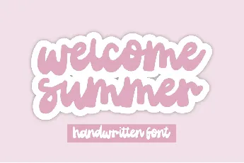 Welcome Summer font