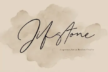 Jifstone Signature font