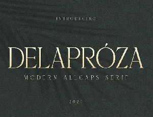 Delaproza font