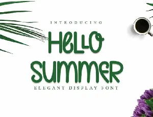 Hello Summer Display font