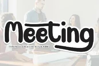 Meeting Display font