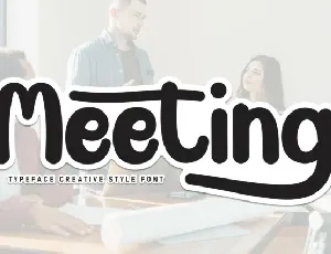 Meeting Display font