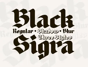 Black Sigra font