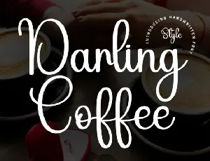 Darling Coffe Script font