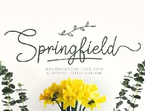 Springfield Script Free font