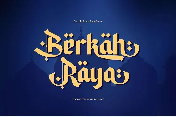 Berkah Raya font