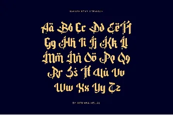 Berkah Raya font