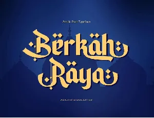 Berkah Raya font