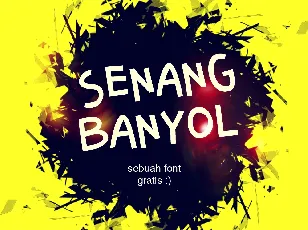 Senang Banyol font