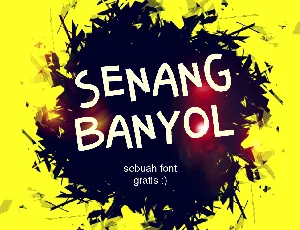 Senang Banyol font