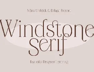 Windstone Serif font