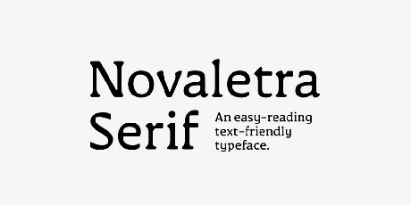 Novaletra Serif CF Family font