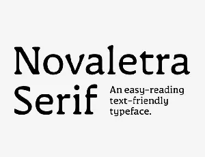 Novaletra Serif CF Family font
