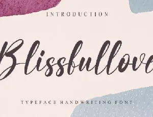 Blissfullove font