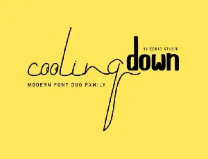 Cooling Down Duo font