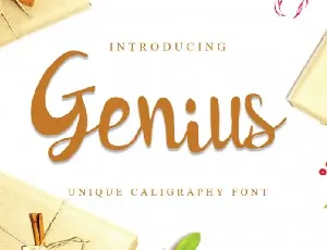 Genius Script font