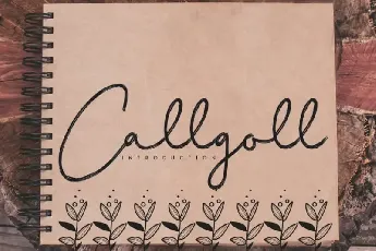 Callgoll Handwritten font