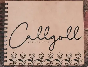 Callgoll Handwritten font