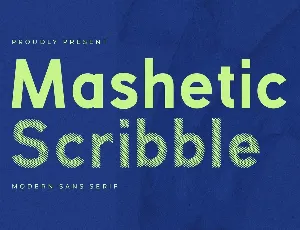 Mashetic font