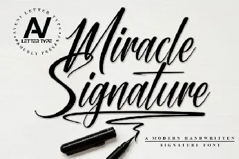 Miracle Signature font