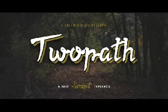 Twopath Script font