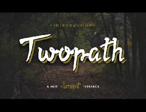 Twopath Script font