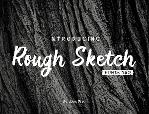 RoughSketch font