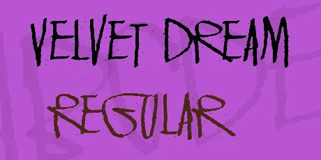 Velvet Dream font