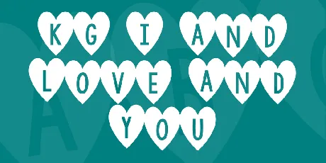 KG I And Love And You font