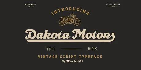 Dakota Motors font