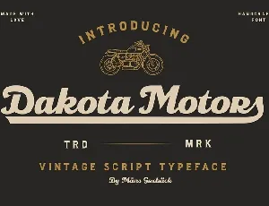 Dakota Motors font