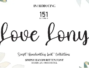 Love Lony font