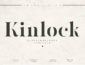 Kinlock font