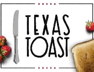 Texas Toast font