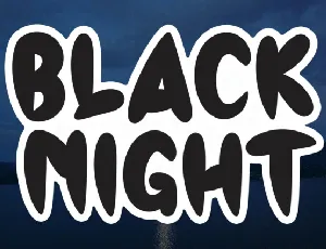 Black Night Brush font