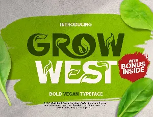 Grow West font