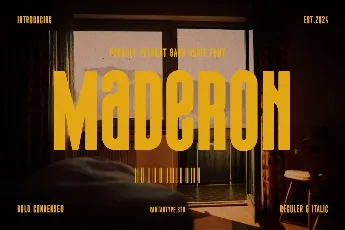 Maderon font