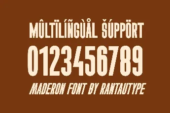 Maderon font