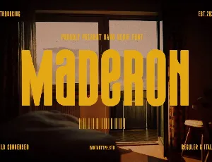 Maderon font