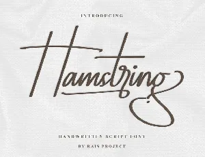 Hamstring Demo font