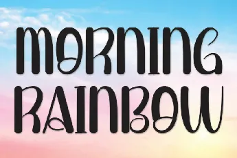 Morning Rainbow Display font