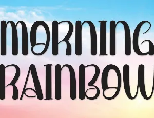 Morning Rainbow Display font