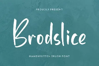 Brodslice font