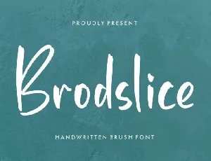 Brodslice font