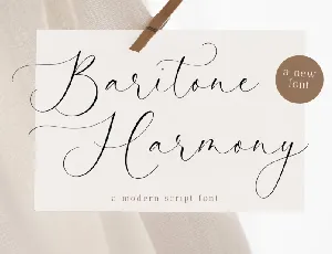 Baritone Harmony font