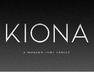 Kiona Family font