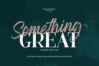 Something Great font