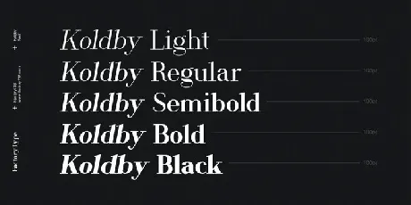 Koldby font