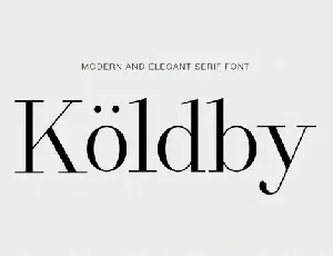 Koldby font